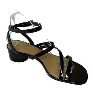 Enzo Angiolini Mariabelle Sandal Women's 8M | Black Patent Leather | NWOT